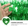 Decorative Flowers Tinsel Garland Patrick S Day Hanging Shamrock Supplies Creative Birthday Metallic Banner Decoration Party Props Sparkle