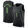 Maillot de basket-ball 1 Williamson Brandon Ingram 3 Mccollum 2023/24 version ville hommes femmes maillots S-XXL