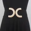 Ceintures femmes mode tricoté élastique Corset femme Cummerbund manteau ceinture robe décoration large ceinture J146