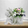 Vases Resin Flower Pots Indoor Plants Tiny Outdoor Decorations Potted Cute Planters Garden Flowerpot Synthetic