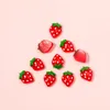 네일 아트 장식 10 조각 가와이이 딸기 수지 3D 귀여운 만화 DIY 장식 디자인 창조적 액세서리