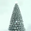 Decorazioni natalizie 1,8 M / 180 CM Deluxe Plus Argento All Cool White Light Fiber Tree Grande Scenic