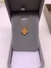 Brand Luksusowa limitowana edycja koniczyna designerka wisidanta Dzieci 18K Złoty żółty kamień Diamond Crystal Elengant Choker Naszyjnik