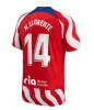 Atletico Madrids Soccer Jerseys Griezmann 2023 2024 120 -årsjubileum 23 24 M.llorente Koke Saul Correa Lemar Football Shirt Men Kids Kit sätter uniformer