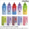 Bang King Puff 12000 12K Puffs Disponibla VAPE Original Elf Box Vapers Mesh Coil Rechargeable E Cigaretter 0% 2% 3% 5% 10 Flavors Pen Förångare