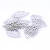 Charms 20pcs Stainless Steel Filigree Leaf Beads For Earrings Pendants Jewelry Making SuppliesCharms