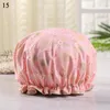 Beanies Beanie/Skull Caps 1Pcs Bathing Cap Cartoon Double Layer Waterproof Polyester Cotton Hair Cover Multicolor Shower Hats Bathroom