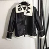 Women's Jacket Jacket Famous Designer Jacket Black Windproof Leather Jacket Punk Chain Cardigan Jacket Women's Jacket