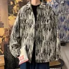 Hommes Vestes Printemps Automne Mode Y2K Tendance Veste Décontractée Homme Revers Tie-dye Poche Homme Tops Lâche Vintage All Match Survêtement Manteau Hommes