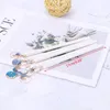 Stylo Gel à pendentif bleu ciel étoilé, étoile et lune, fourniture de papeterie scolaire et de bureau Kawaii M17F