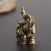 Schlüsselanhänger Vintage Messing Glücksbringer Elefant Anhänger Schlüsselanhänger Metall Tier Möbel DekorationSchlüsselanhänger Fier22