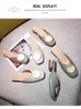 Kappy Ladies Flat Lazy Sandals and Mules Obcasowe buty British British Bluckle Block High Obcasy Summer