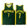 2023 FIBA Australia World Cup Basketball Jersey 4 Matisse Thybulle 5 Patty Mills 7 Isaac Humphries 22 Luke Jacob Travers 3 Dejan Vasiljevic