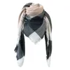 Scarves Men's Scarf Scarfs For Men Winter Premium Large Knit Plaid Checked Square Blanket Shawl Wrap Warm