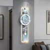Wall Clocks Calendar Clock Nordic Modern Design Living Room Decoration Large Mute Fashion Light Luxury Watch Luminous Lamp