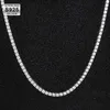 Krkc Custom Tennis Chains 925 Sterling Silver Link Hip Hop Jewelry Necklace Iced Out Cz Diamond 925