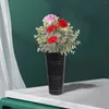 花瓶の白い植物鍋缶の花ヴィンテージ花瓶レトロドライフラワーホルダー農家の装飾金属