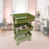 Rangement de cuisine, accessoires de meubles de maison de poupée, support de chariot utilitaire roulant, Mini modèle de scène