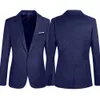 Men's Suits Blazers Spring Autumn Fashion Men Slim Formal Solid Color Business Suit Coat One Button Lapel Long Sleeve Pockets Back Slit 230404