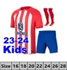 Atletico Madrids Soccer Jerseys Griezmann 2023 2024 120 -årsjubileum 23 24 M.llorente Koke Saul Correa Lemar Football Shirt Men Kids Kit sätter uniformer