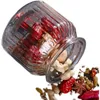 Garrafas de armazenamento Jars vidro selado com tampas alimentos mel picles home cozinha pequena recipiente decoração 230404