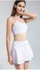 Active Shorts Yoga Clothing Set Sports Women High Waisted Quick Dry Tennis Skirt Anti-Shine Badminton Pants