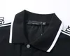 New Designer Men's Polo Black and White Brand Embroidery letters Pure cotton breathable wrinkle resistant pilling Slim-fit commercial oversized 3XL