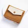 Wallets 2023 Genuine Leather ID Credit Bank Business Card Holder Cowhide Coin Purse Bags Luxury Clutch Slim Pocket For Women