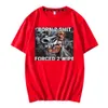 メンズTシャツファッションアニメThe Born To Shit To shit wipe print oneck tshirt高品質の特大のカジュアルショートTシャツ230404