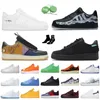 af1 off white nike air force 1 airforce travis scott one skeleton sneakers Sapatos de grife brancos pretos femininos masculinos verdes MCA azul paisley LX sapatilhas reativas a UV