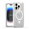 Suporte magnético de luxo transparente Vogue Phone Case para iPhone 15 Plus 14 Pro Max Durável Slim Full Protective Soft Bumper Clear Kickstand Back Cover à prova de choque