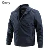 Men's Jackets Men Bomber Jacket Solid Color Casual Streetwear Slim Fit Pilot Coat Military Male Brand Clothing Fashion