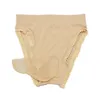 Underpants Men'S Fun Underwear Silk Briefs Ultra Thin Fully Transparent Sexy Triangle Pants Masturbation Perspective Shorts