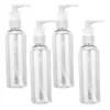 Lagringsflaskor 4st Dispenser Clear Pump Refillerbar tom för schampo Lotions Handdispensers Kök Bath 100 ml Kosmetika