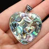 Pendentif Colliers Naturel Multicolore Shell Pendentifs Coeur Croix Reiki Guérir Vintage Ormeau Charmes Pour La Fabrication De Bijoux DIY Collier Boucles D'oreillesPe