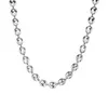 Chains 2023 Design Stainless Steel Jewelry Necklace For Men Women Coffee Bean Shape Melon Seed Chain