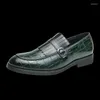 Dress Shoes Casual Leather Men's Genuine Soft Bottom Loafers Autumn British One Pedal Peas Large