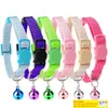 Factory Price Nylon Quick Release Safe Buckle Adjustable Breakaway Cat Collar With Bell