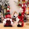 New Christmas decorations hairball knitted curved hat dwarf figure adornment crutch American faceless doll holiday gift