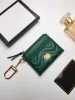 محافظ Luxurys مع مربع Marmont Key Wallet Coin Leather Coin المحافظ الأصلية للبطاقة الهدية للنساء المصممة للرجال حاملي سلسلة محفظة حقيبة مفتاح