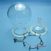 2000ml 24/40 Glass Reactor Two Necks 2L Laboratory Reaction Flask W/ Lid & Clamp