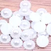 Nail Art Decorations 10/500pcs 19 mm ivoor Witte helft Ronde Flatback Pearl Bloem kralen Diy Wedding Party Decoratie Handgemaakte losse kralennail