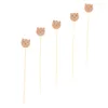 Garfos varas bebida urso picaretas espetos cocktail frutas para festa crianças palitos buffet bambu dezembro descartável decorativo