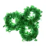 Decorative Flowers Tinsel Garland Patrick S Day Hanging Shamrock Supplies Creative Birthday Metallic Banner Decoration Party Props Sparkle