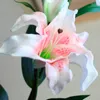 Flores decorativas 1pcs Denisfen Artificial Fake Home Decoration Real Touch Flower Lily Wedding 90cm