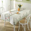 Nappe rectangulaire nappe de pâques imprimé à carreaux maison décorative fleur printemps table basse couverture étanche