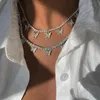 Colar de pingente Moda de luxo Colar grande de borboleta para mulheres Retomernando Cristal Chain Chaker Jóias do presente da festa