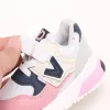 Hotsell ny stil barn skor rosa+grå andas bekväma sportskor barn sneakers pojkar flickor baby småbarn skor