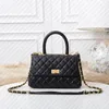 Designer Bags Shoulder Bags Fashion Bags Litchi Pattern Tote Bags Chain Crossbody Bags Gold Purse Women CC Bags Cowhide Leather Handbags Luxury Flap Card Holder Lady