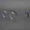 Mode Super mini faisceau d'or japonais fait à la main rond République de Chine collection plaque myopie lunettes cadre pour hommes femmes